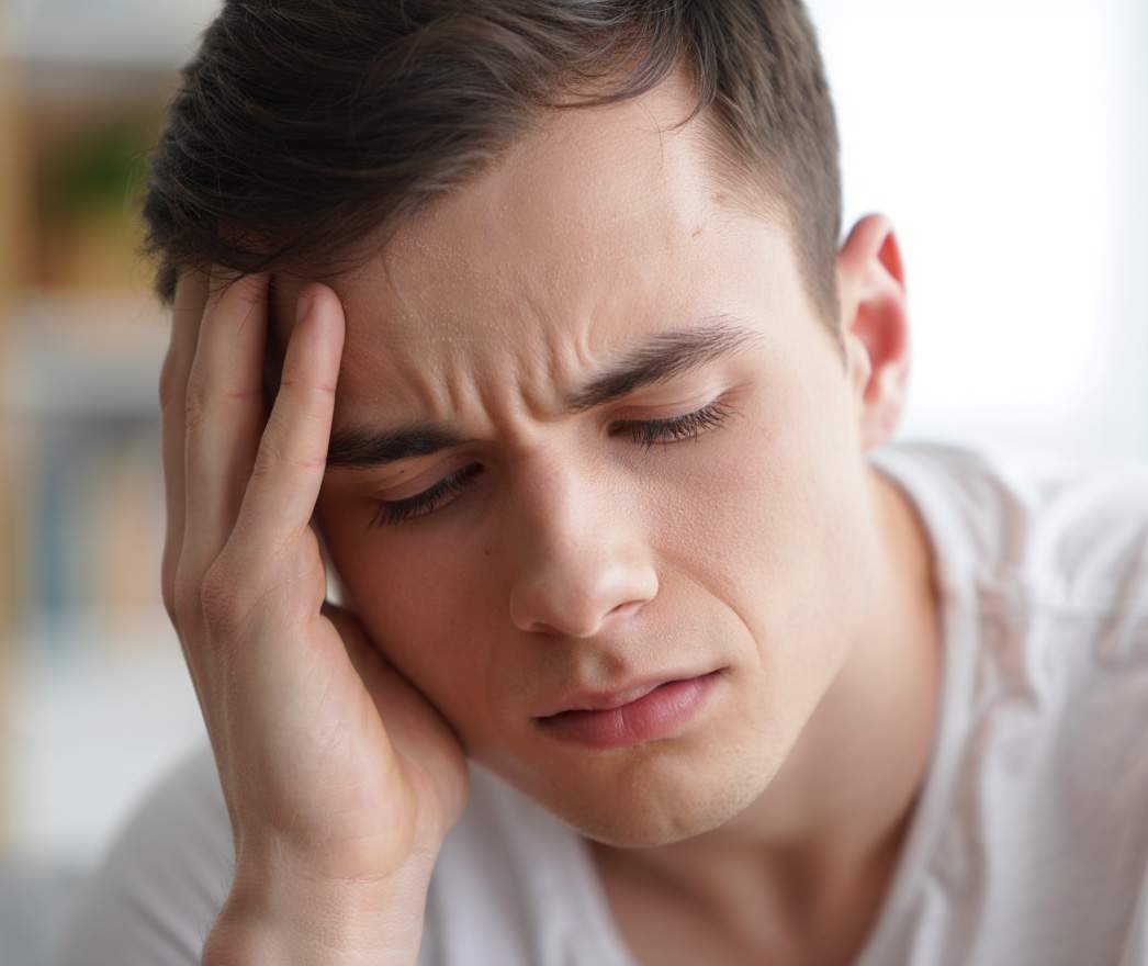 Уставший мужчина